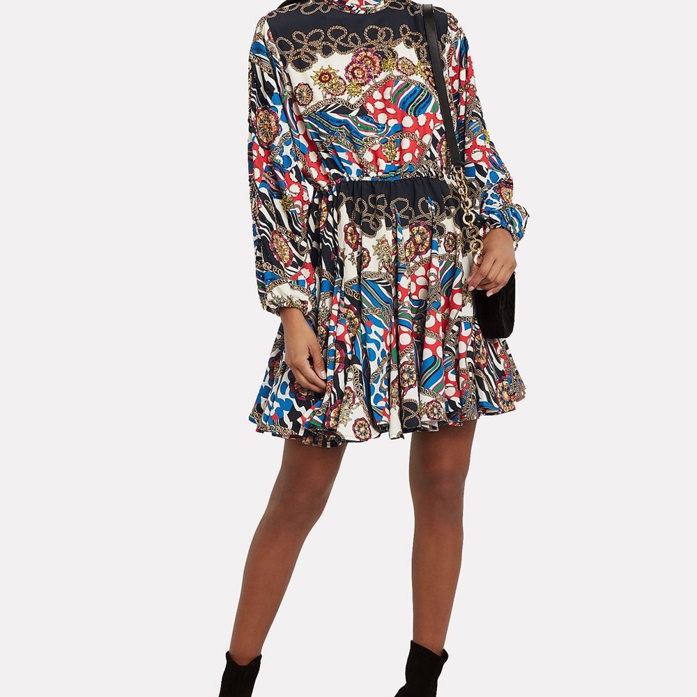 RHODE - Caroline Chain Print Mini Dress - NEW